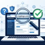 Crypings.com website verification and crypto domain confusion